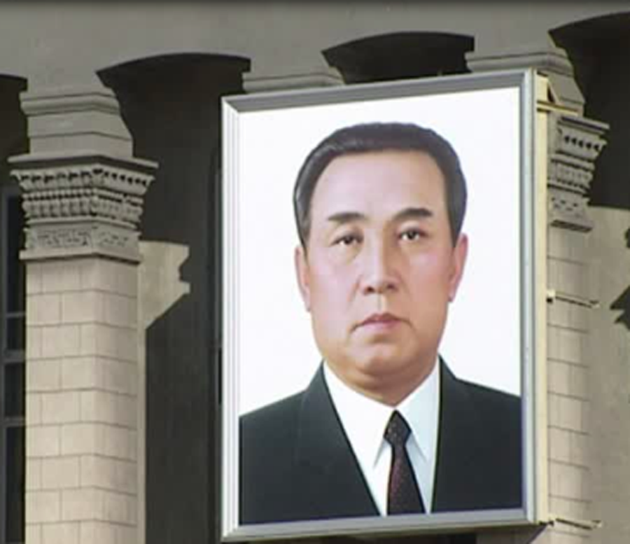 portrait of kim il sung in kim il-sung square, Pyongyang