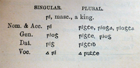 declension of gaelic noun