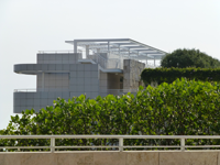 A view of one side the Getty Center's Research Center.